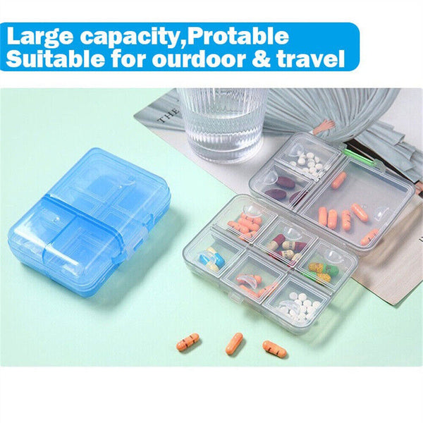 Travel Pill Case Pocket Pharmacy Portable Small Organizer Weekly Medicine Box