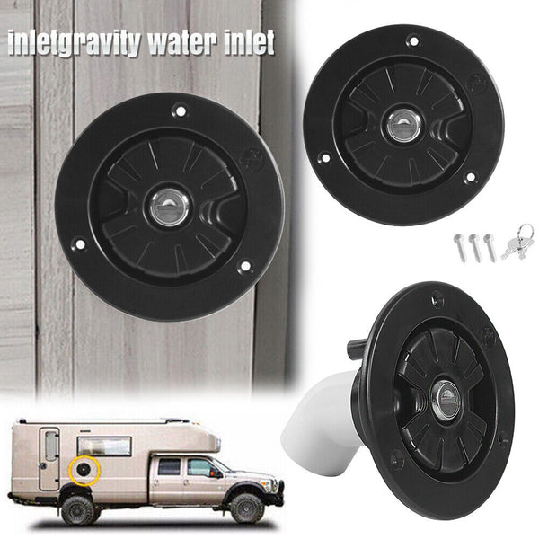 Car Fresh Water Lock Inlet Hatch RV Camper Filler Cap Tank For Caravan Motorhome
