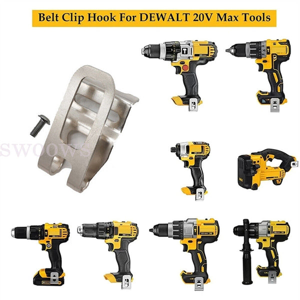 6 Set Belt Clip Hook For DeWalt 18V 20V Drill Driver N268241 Driver Power Tool