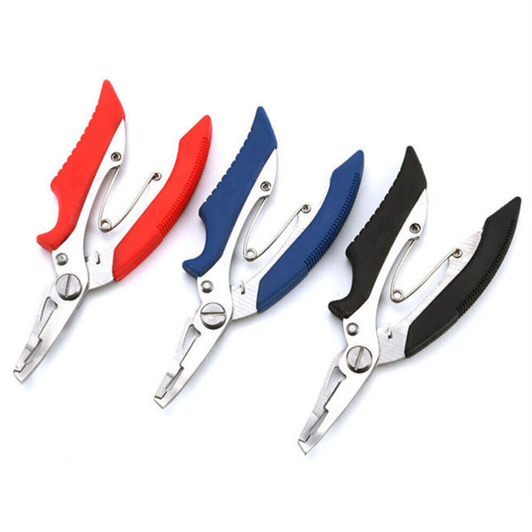 1-3x Stainless Steel Fishing Plier Braid Mono Line Cutters Pliers Split RingTool