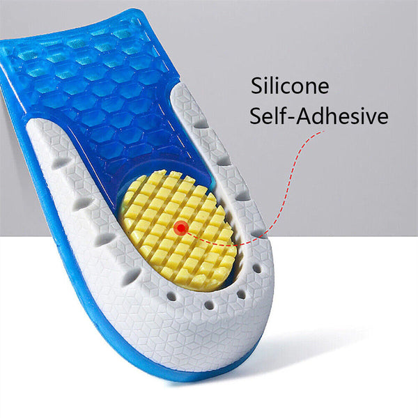 Unisex Insole Heel Lift Insert Shoe Pad Height Increase Elevator Taller Cushion