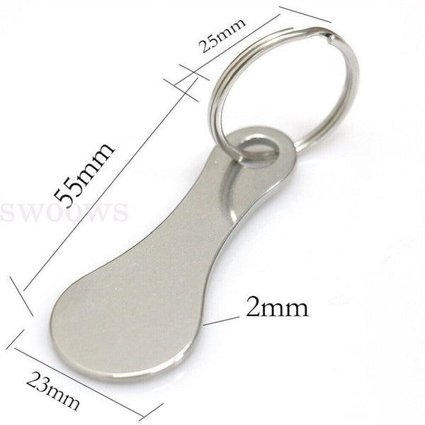 Removable Shopping Trolley Token Key Unlocker Keyring For ALDI Coles Woolworths