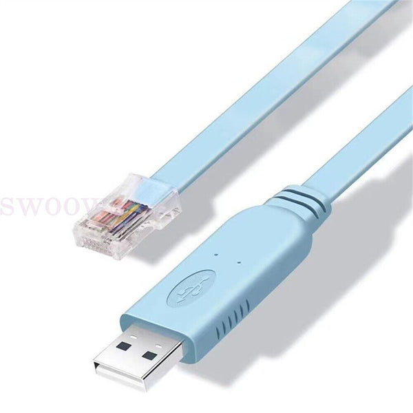 USB TO RJ45 Serial RS232 Console Cable Express Net Cable for Cisco Routers AU