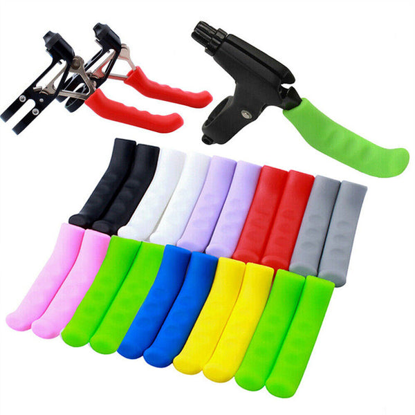 1 Pair Silicone Bicycle Lever Grips Protector Anti-Skid Bike Cycling Brake Cover