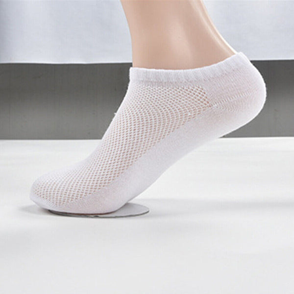 1-10Pairs Non-slip Heel Grip Low Cut No Show Socks Footlets Invisible Women Men