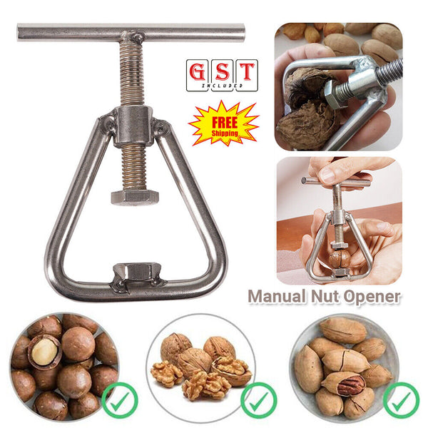 Nut Opener Nut Cracker Machine Manual Nut Sheller Tool Macadamia Opening Best AU