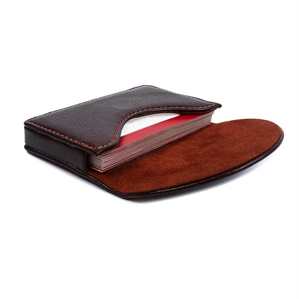 Portable Professional Leather Business Name Card Holder Credit Card Case Wallet