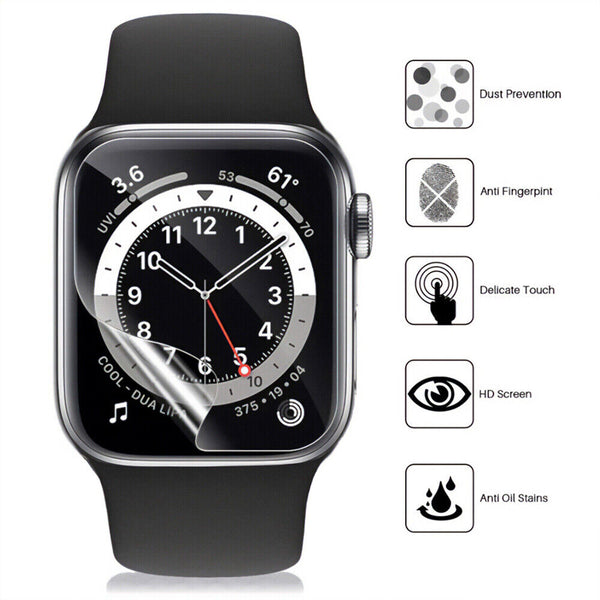 1-5x 38/41/40/42/44/45/49mm Screen Protector For Apple Watch iWatch Series 7 6 5