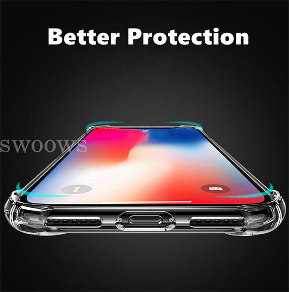 Clear Shockproof Bumper Back Case Cover For iPhone 14 Pro 13 Pro Max