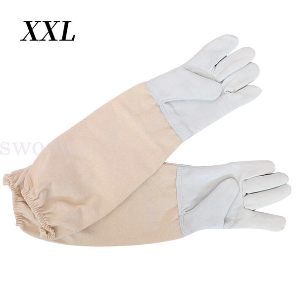 Full Beekeeping Suit Heavy Duty Leather Ventilated Keeping Gloves Bee Anti-Sting