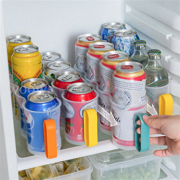 1/3PCS Beer Soda Can Storage Holder Kitchen Fridge Space Saver Organizer