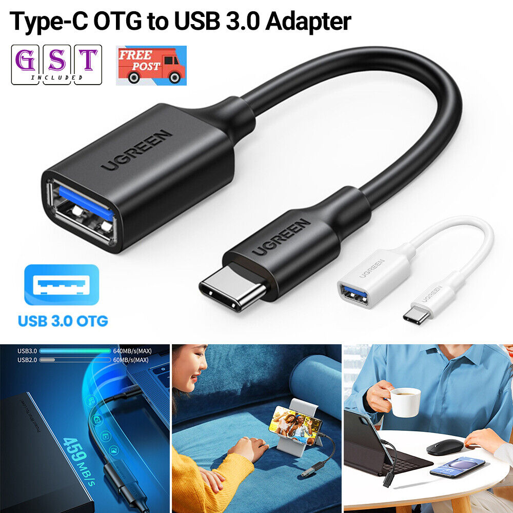 1/2 USB Type-C OTG to USB 3.0 Female Adapter Fast Converter for Mac Phone Ugreen