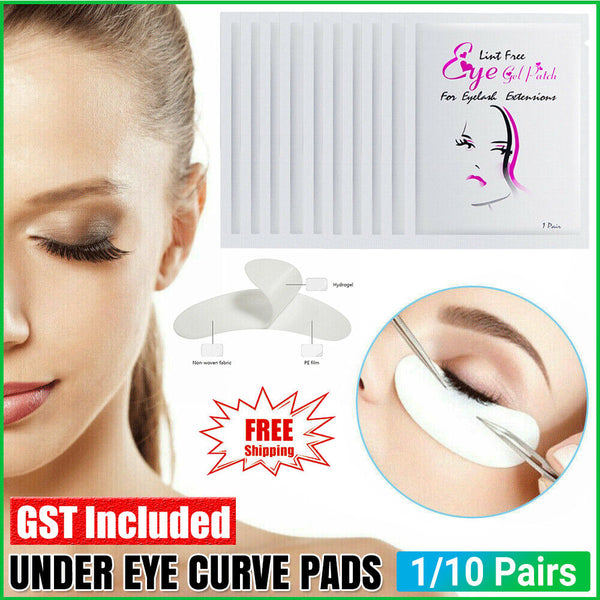 UP 2000 x Under Eye Curve Eyelash Pads Gel Patch Lint Free Lash Extension Beauty