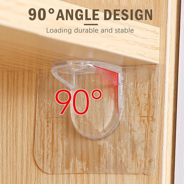 1/10Pcs Shelf Adhesive Support Pegs Wardrobe Partition Bracket Holder Wall Hook