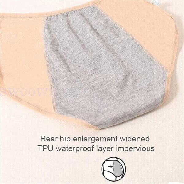 Pants Menstrual Pants Underwear Mesh Leakproof High Waist Protective for Women