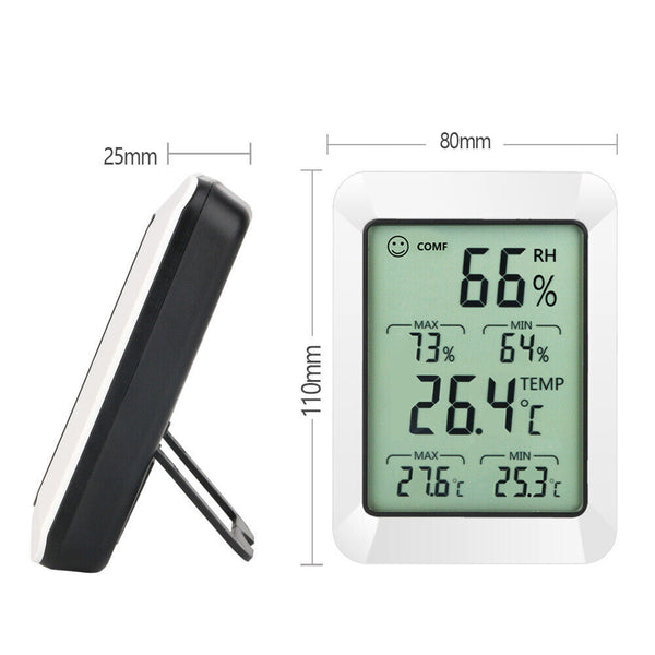 Digital Indoor Outdoor LCD Humidity Meter Hygrometer Thermometer Temperature