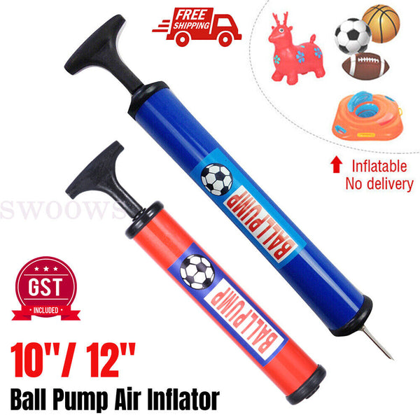 NEW Portable BALL PUMP Air Inflator Soccer Basketball Football Needle Fitness