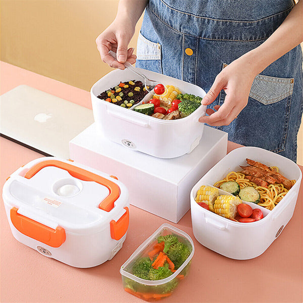 40W Portable Electric Heated Lunch Box Bento Warmer Food Heating Car Plug Truck