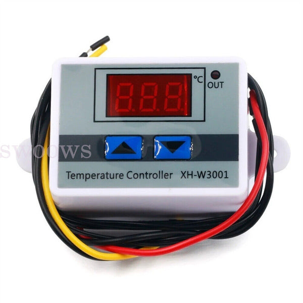 Digital LED Temperature Controller Thermostat Control Switch W/ Waterproof Probe