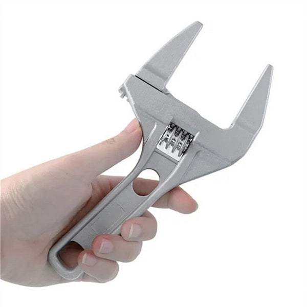 1-2x Adjustable Mini Wrench with Large Opening Big Jaw Tool Adjustable Spanner