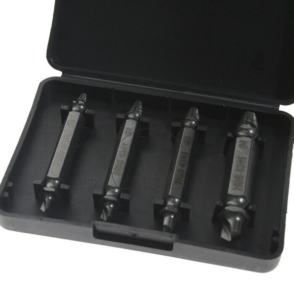 4pcs Damaged Screw Extractor Bolt Remover Speed Out Tool Drill Bits Set Tool Set