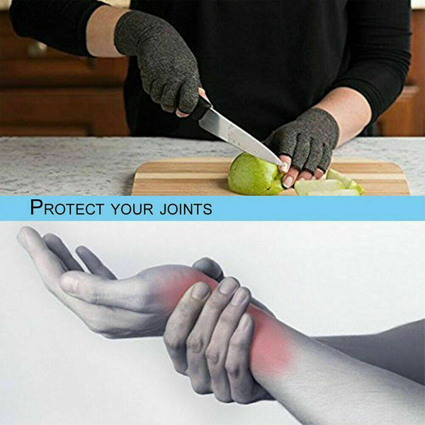 UP5pairs Arthritis Gloves Compression Joint Finger Hand Wrist Support Brace