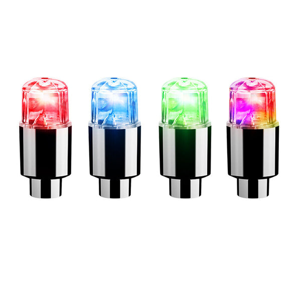 4-16pcs LED Wheel Tire Air Valve Stem Caps Neon Light For Motor Bike Car Bicycle