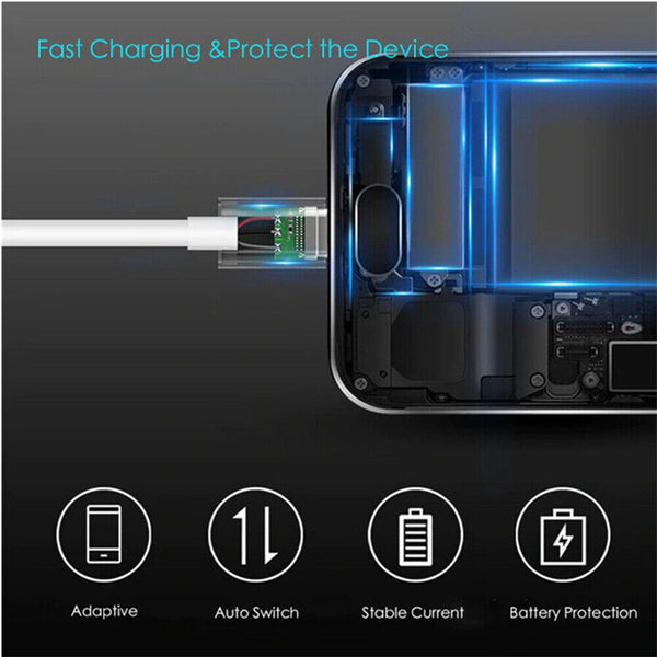 Micro USB Data Charger Cable Cord 2.4A Fast Charging for Samsung S7 Android