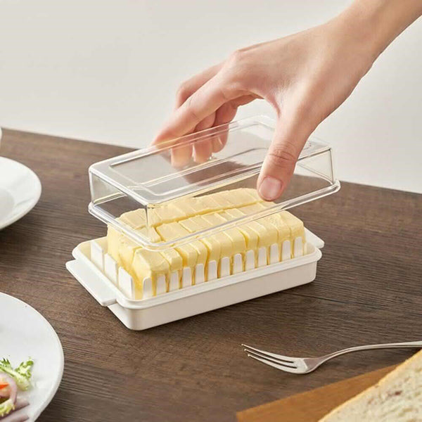 Butter Storage Case Food Butter Cheese Serving Storage Dish Container Box Lid