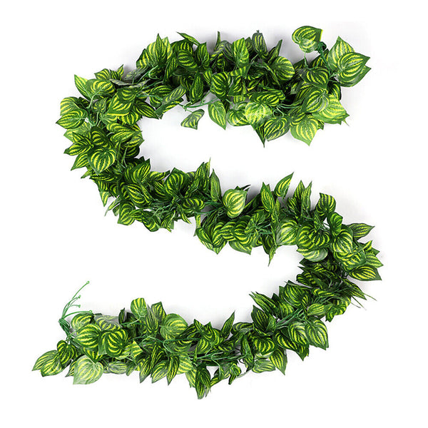 48x 2M Artificial Ivy Vine Fake Foliage Hanging Leaf Garland Plant Party Decor