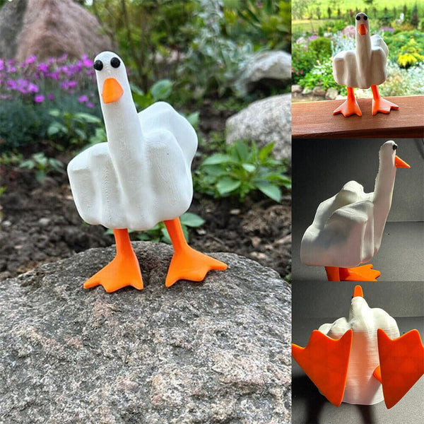 2024 Duck You Resin Duck Figurine Ornament Little Duck Figurine Yard Art Decor