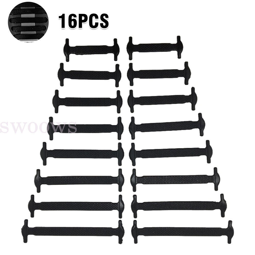 No Tie Elastic Silicone Shoe Laces Shoelaces Sneakers Sports Child/Adult/Unisex