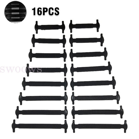 No Tie Elastic Silicone Shoe Laces Shoelaces Sneakers Sports Child/Adult/Unisex