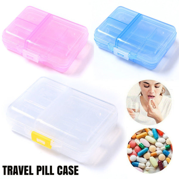 Travel Pill Case Pocket Pharmacy Portable Small Organizer Weekly Medicine Box