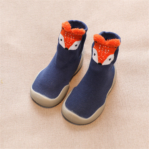 Kids Baby Girl Boys Toddler Anti-slip Soft Slippers Socks Cotton  Slippers Shoes