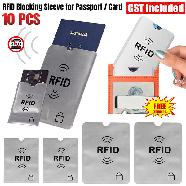 UP20X RFID Blocking Sleeve Secure Credit Debit Card ID Protector AntiScan Safety