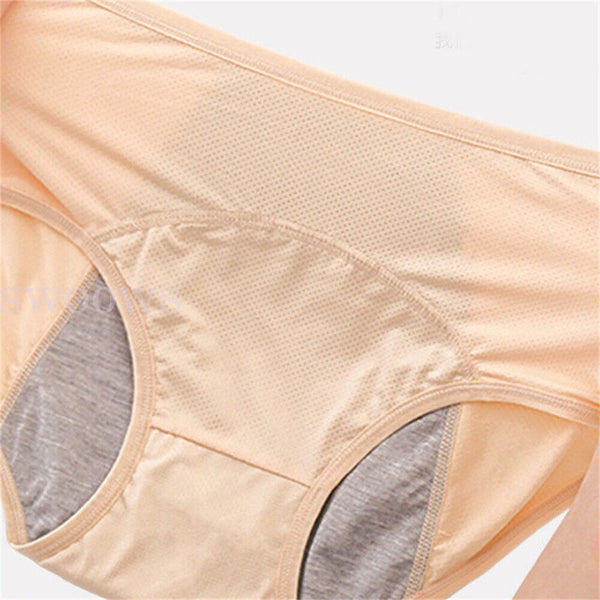 Pants Menstrual Pants Underwear Mesh Leakproof High Waist Protective for Women