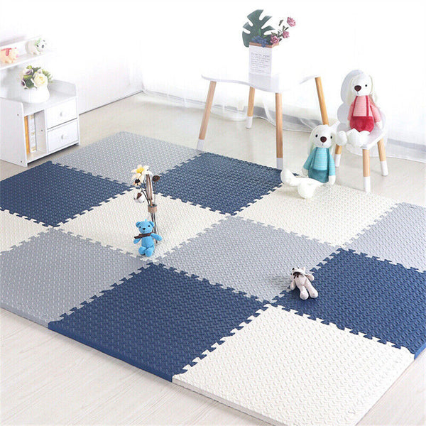 6-24X Interlocking Heavy Duty EVA Foam Gym Flooring Floor Mat Mats Kids Playmat