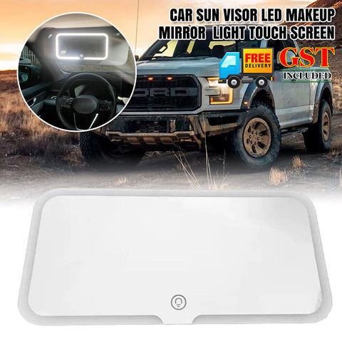 Car Sun Visor LED Makeup Cosmetic Vanity Mirror Set 3 Type Light Touch Screen