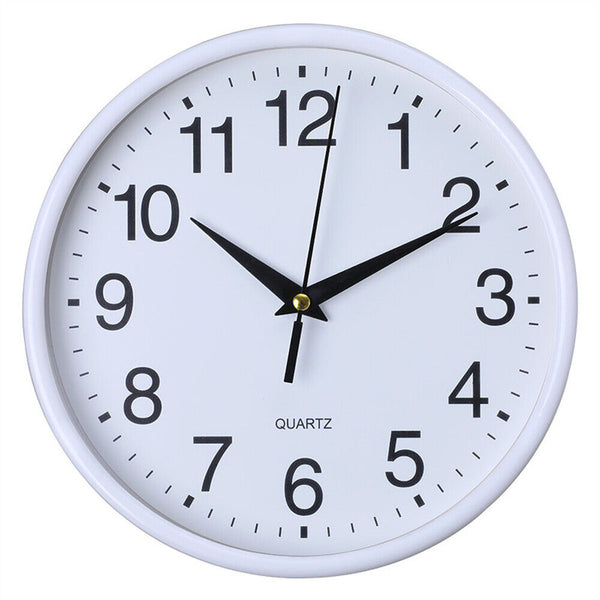 Wall Clock Quartz Round Square Wall Clock Silent Non-Ticking Battery Operated AU