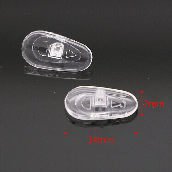 10/20X Push-in Glasses Nose Pads Soft Silicone Eyeglasses Replacement Nose Piece