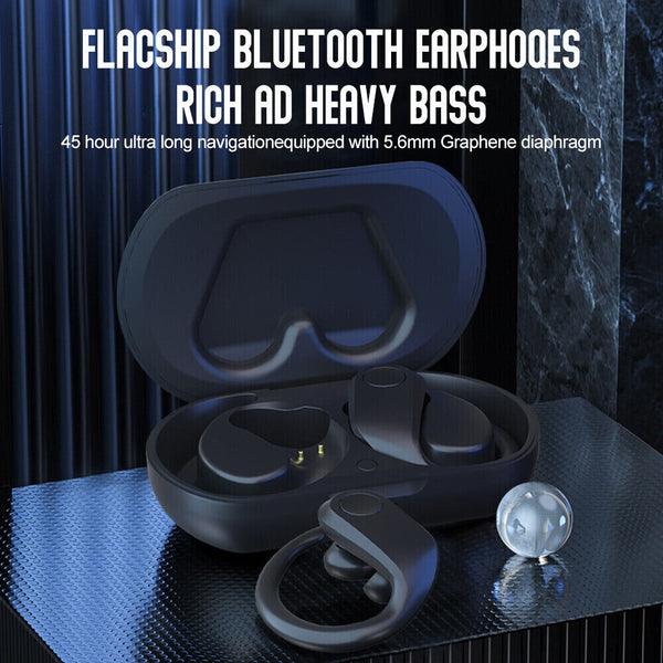 Wireless Bluetooth Earphones Headphones Sport Gym Earbuds with Mic Sweatproof AU