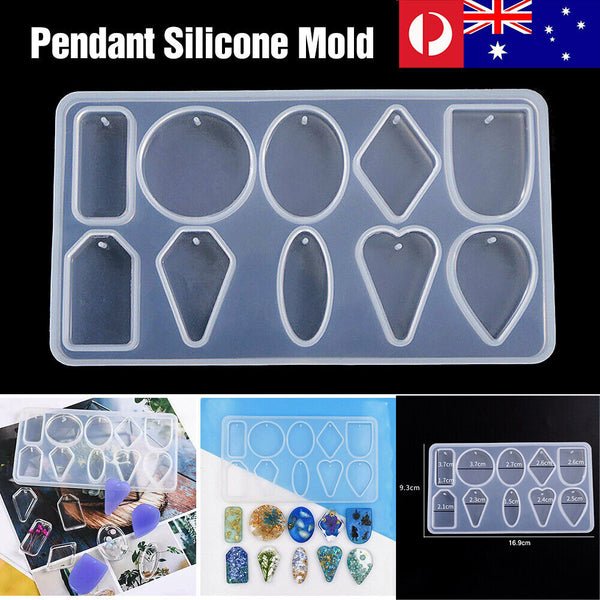 Silicone Pendant Mold Necklace Jewelry Resin Mould Epoxy Casting Craft NEW