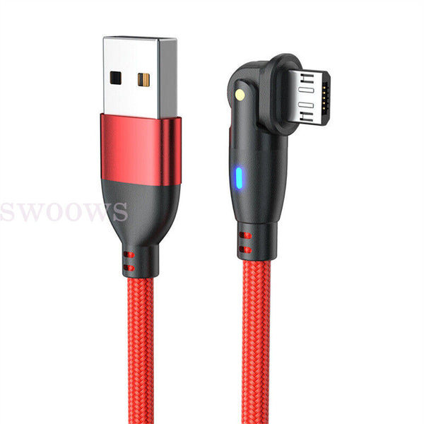 Charging Cable USB A To USB C/Micro USB For Samsung Data Charger Cord 2M 1M 0.5M