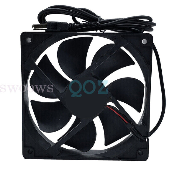 4pcs 120mm USB 5V Case Computer PC CPU Cooler Cooling Fan Highspeed Silent Black