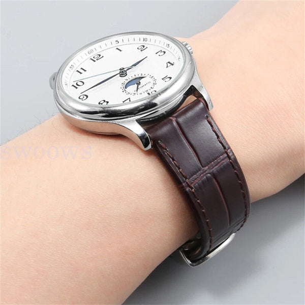 New 20mm 22mm Quick Release Leather Watch Strap Band For Garmin Samsung