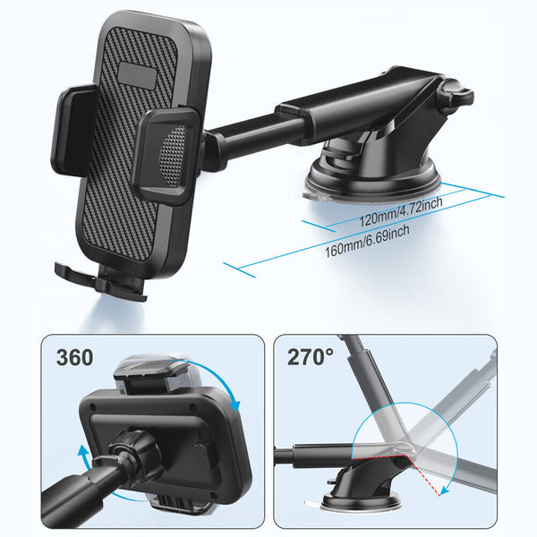 NEW Car Mobile Phone Holder Gravity Dashboard Suction Mount Stand For Universal