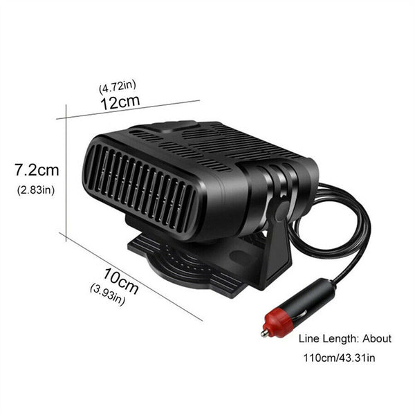 Portable Car Vehicle Heater Fan Ceramic Heating Defroster Demister DC 12V AU