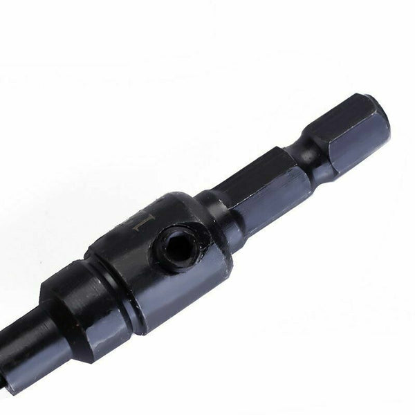 Screw Countersink Drill Bit Pilot Holre Plastic Wood Hex Shank Drill Bit Tool AU