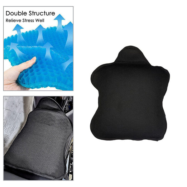 Universal Motorcycle Comfort Gel Seat Cushion Air Motorbike Pillow Pad Cover AU